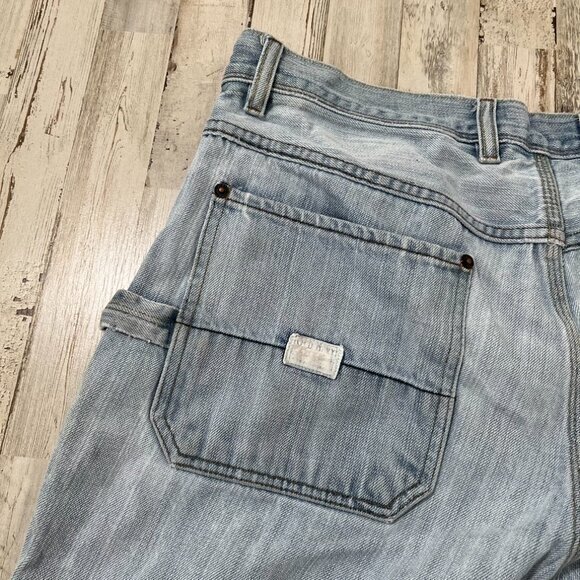 Vintage Y2k Old Navy Denim Painters Carpenter Cargo‎ Jeans Mens 36 x 32 - Picture 2 of 6